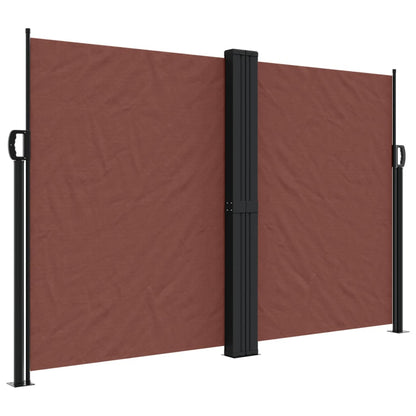 Tenda da Sole Laterale Retrattile Marrone 160x600 cm | homemem39