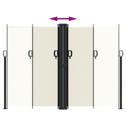 Tenda da Sole Laterale Retrattile Crema 180x600 cm - homemem39