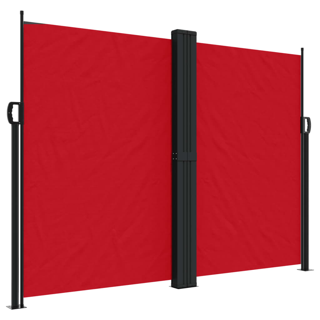 Tenda da Sole Laterale Retrattile Rossa 180x600 cm | homemem39