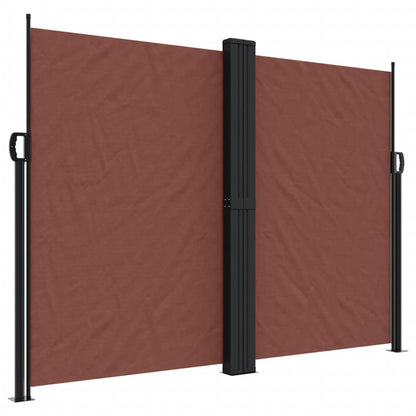 Tenda da Sole Laterale Retrattile Marrone 180x600 cm
