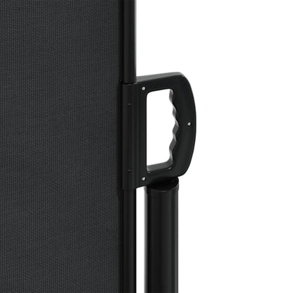 Tenda da Sole Laterale Retrattile Nera 200x600 cm | homemem39