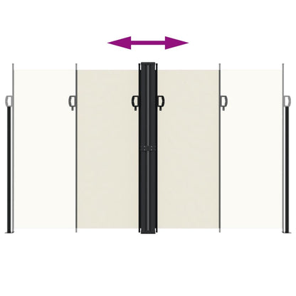 Tenda da Sole Laterale Retrattile Crema 200x600 cm | homemem39