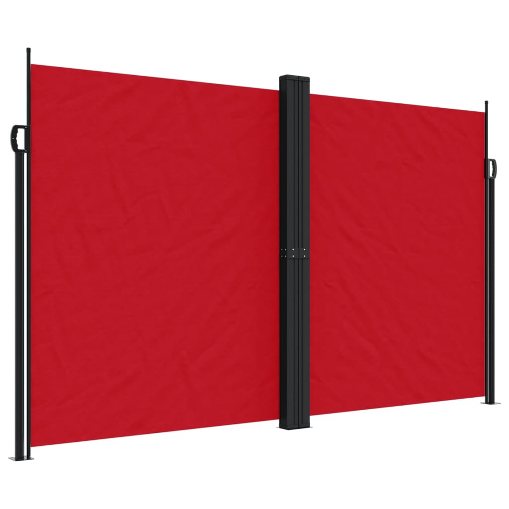 Tenda da Sole Laterale Retrattile Rossa 200x600 cm | homemem39