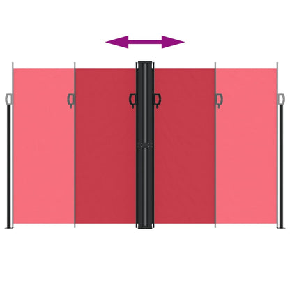 Tenda da Sole Laterale Retrattile Rossa 200x600 cm | homemem39