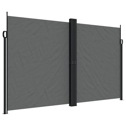 Tenda da Sole Laterale Retrattile Antracite 200x600 cm | homemem39