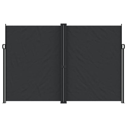 Tenda da Sole Laterale Retrattile Nera 220x600 cm | homemem39