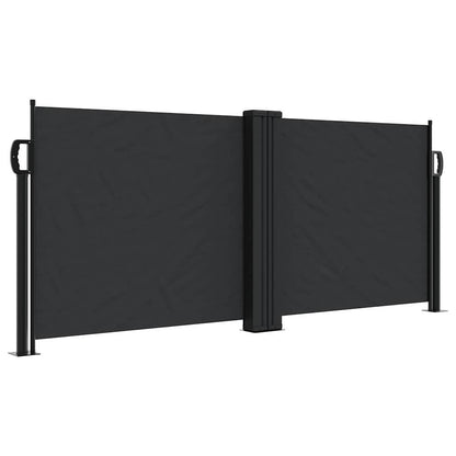 Tenda da Sole Laterale Retrattile Nera 100x1000 cm | homemem39