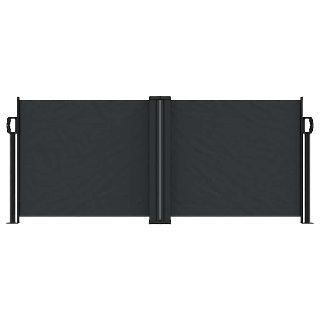 Tenda da Sole Laterale Retrattile Nera 100x1000 cm | homemem39