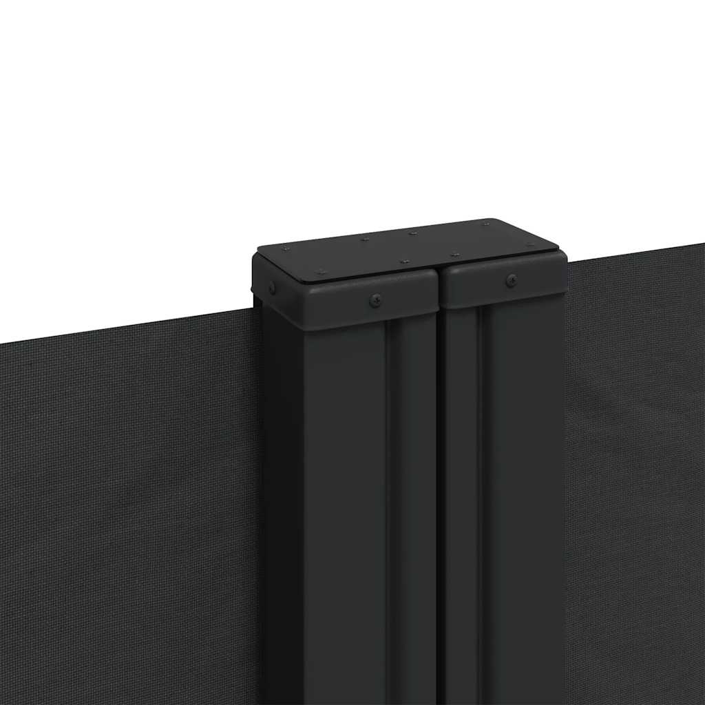 Tenda da Sole Laterale Retrattile Nera 100x1000 cm | homemem39