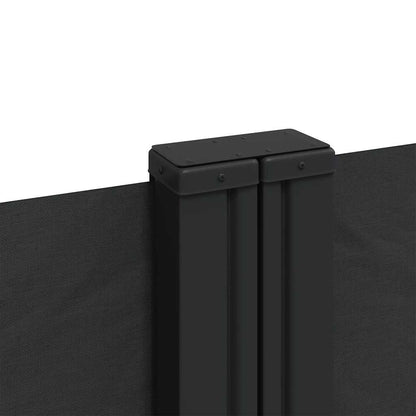 Tenda da Sole Laterale Retrattile Nera 100x1000 cm | homemem39