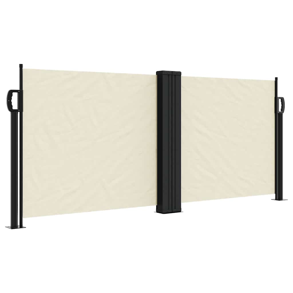Tenda da Sole Laterale Retrattile Crema 100x1000 cm | homemem39