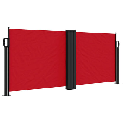 Tenda da Sole Laterale Retrattile Rossa 100x1000 cm | homemem39