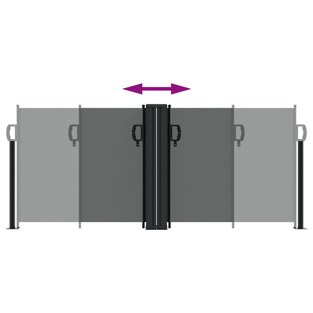 Tenda da Sole Laterale Retrattile Antracite 100x1000 cm | homemem39