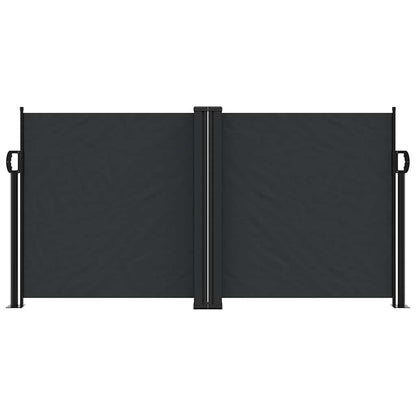 Tenda da Sole Laterale Retrattile Nera 120x1000 cm | homemem39