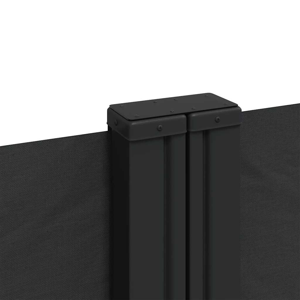 Tenda da Sole Laterale Retrattile Nera 120x1000 cm | homemem39