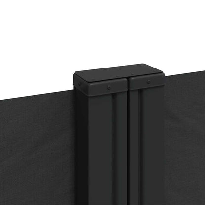 Tenda da Sole Laterale Retrattile Nera 120x1000 cm | homemem39