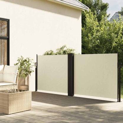 Tenda da Sole Laterale Retrattile Crema 120x1000 cm | homemem39