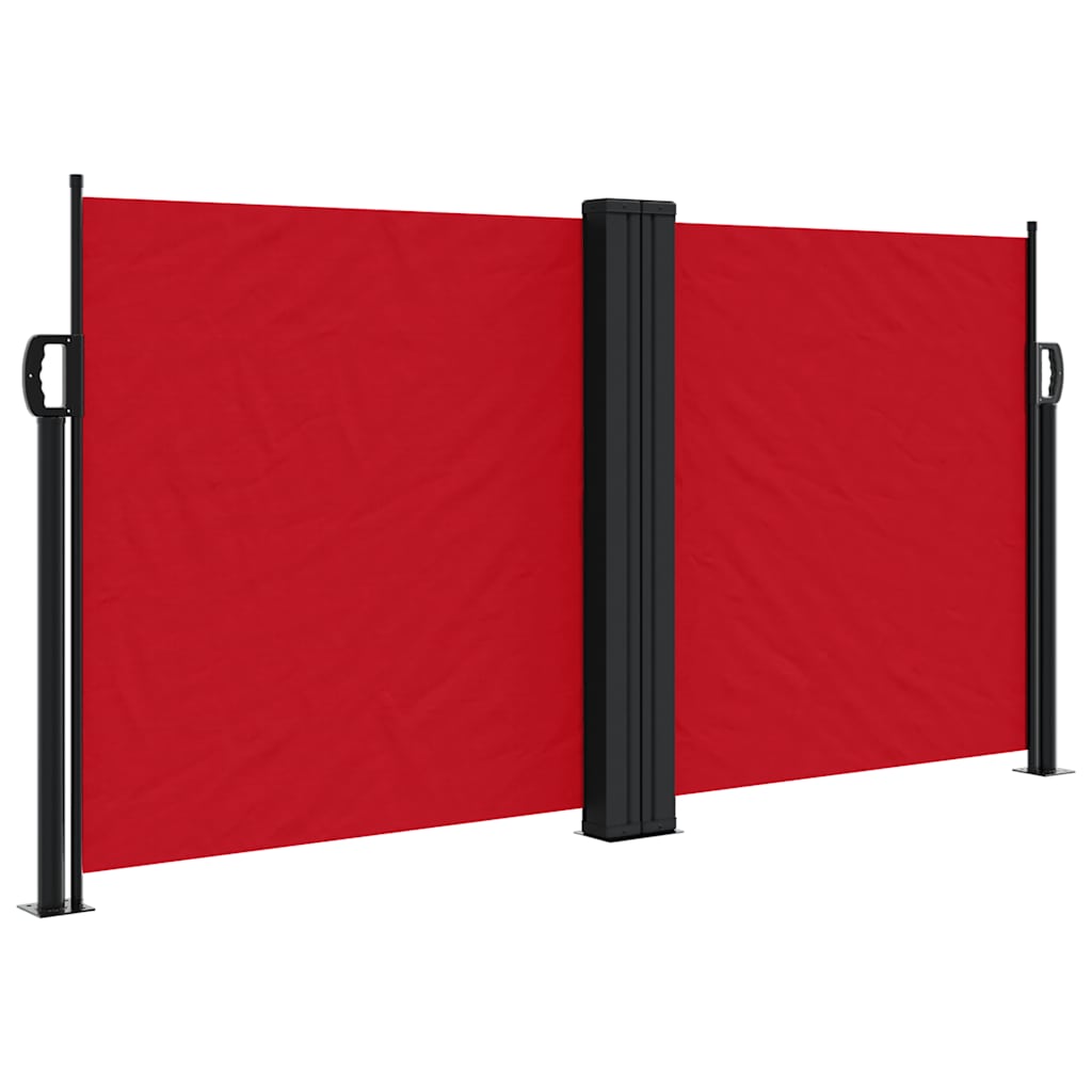 Tenda da Sole Laterale Retrattile Rossa 120x1000 cm | homemem39