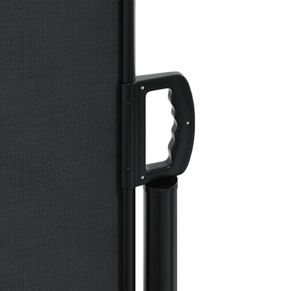 Tenda da Sole Laterale Retrattile Nera 140x1000 cm | homemem39