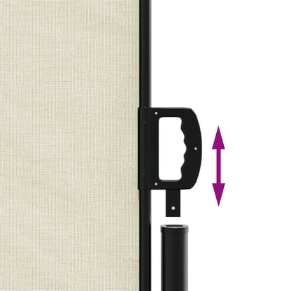 Tenda da Sole Laterale Retrattile Crema 140x1000 cm | homemem39