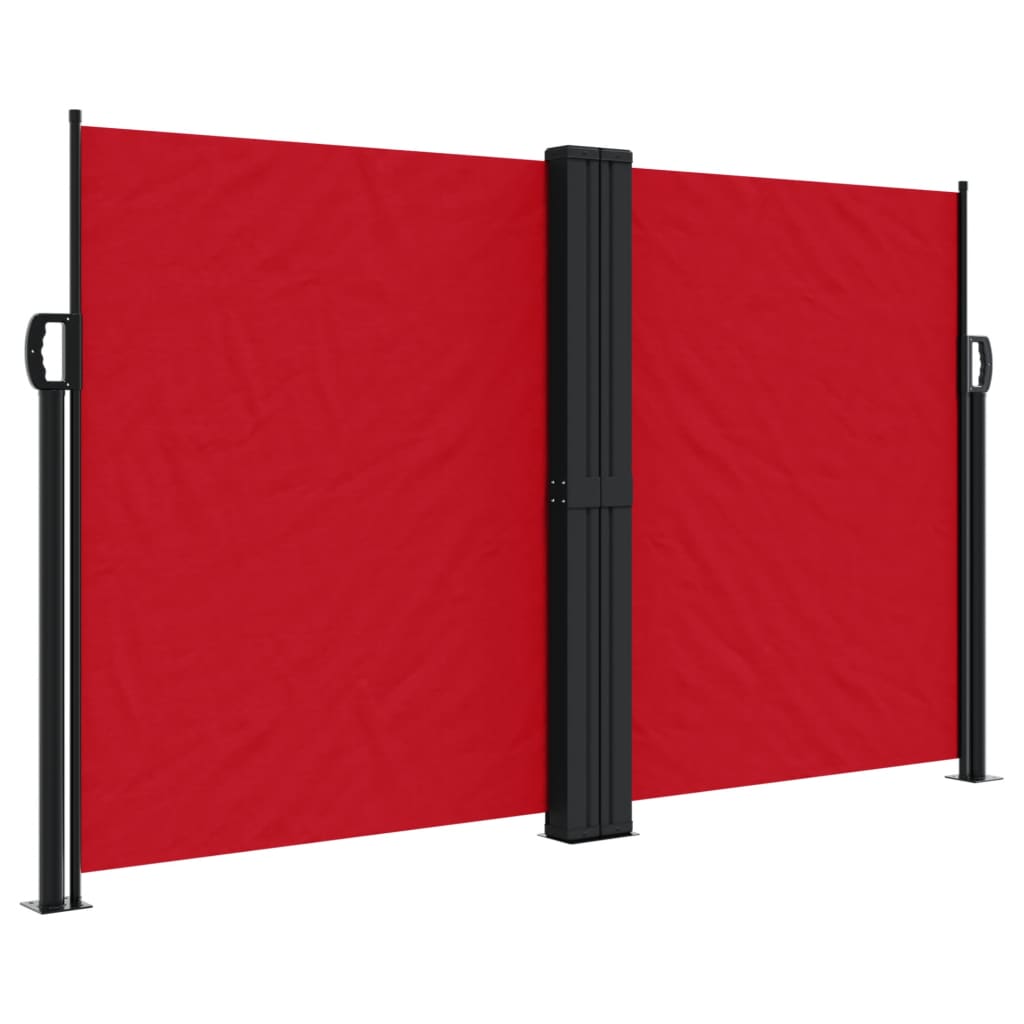 Tenda da Sole Laterale Retrattile Rossa 140x1000 cm | homemem39