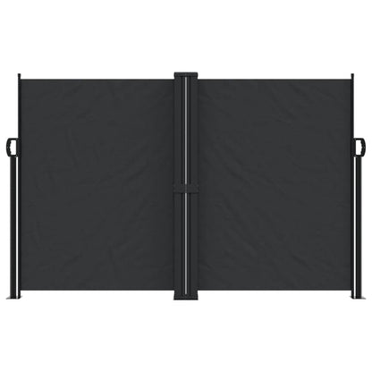 Tenda da Sole Laterale Retrattile Nera 160x1000 cm