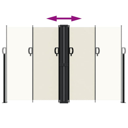 Tenda da Sole Laterale Retrattile Crema 160x1000 cm | homemem39