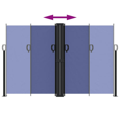 Tenda da Sole Laterale Retrattile Blu 160x1000 cm | homemem39