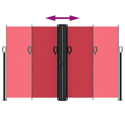 Tenda da Sole Laterale Retrattile Rossa 160x1000 cm | homemem39