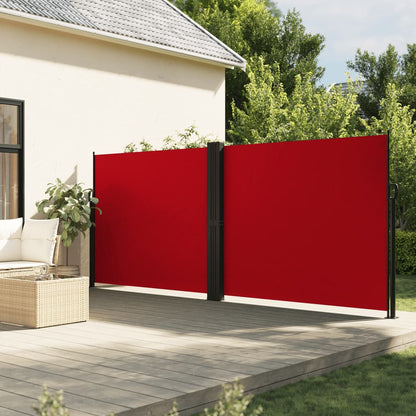Tenda da Sole Laterale Retrattile Rossa 160x1000 cm | homemem39