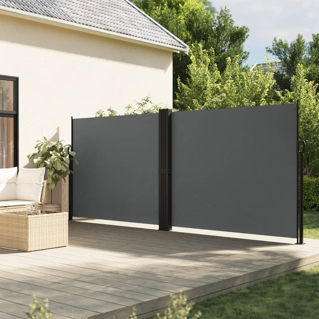 Tenda da Sole Laterale Retrattile Antracite 160x1000 cm | homemem39