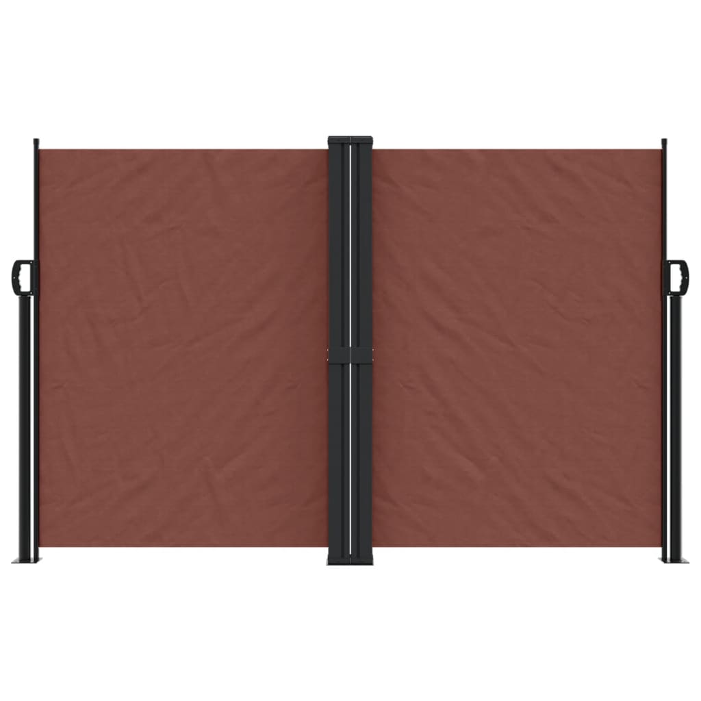 Tenda da Sole Laterale Retrattile Marrone 160x1000 cm | homemem39