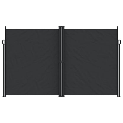 Tenda da Sole Laterale Retrattile Nera 200x1200 cm - homemem39