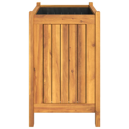 Fioriera Giardino con Rivestimento 54x31x50 cm Massello Acacia | homemem39