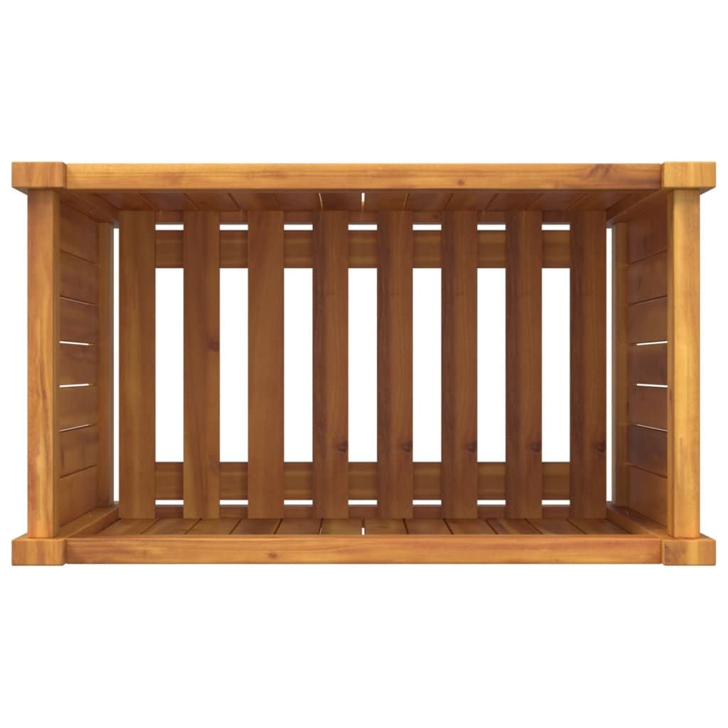 Fioriera Giardino con Rivestimento 54x31x50 cm Massello Acacia | homemem39
