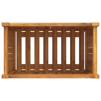 Fioriera Giardino con Rivestimento 54x31x50 cm Massello Acacia | homemem39