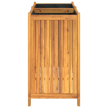 Fioriera Giardino con Rivestimento 84x42x75 cm Massello Acacia | homemem39