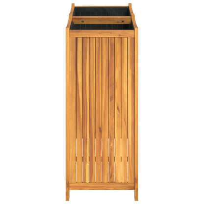 Fioriera Giardino con Rivestimento 84x42x100 cm Massello Acacia | homemem39