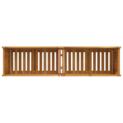 Fioriera Giardino con Rivestimento 153x38,5x50 Massello Acacia | homemem39