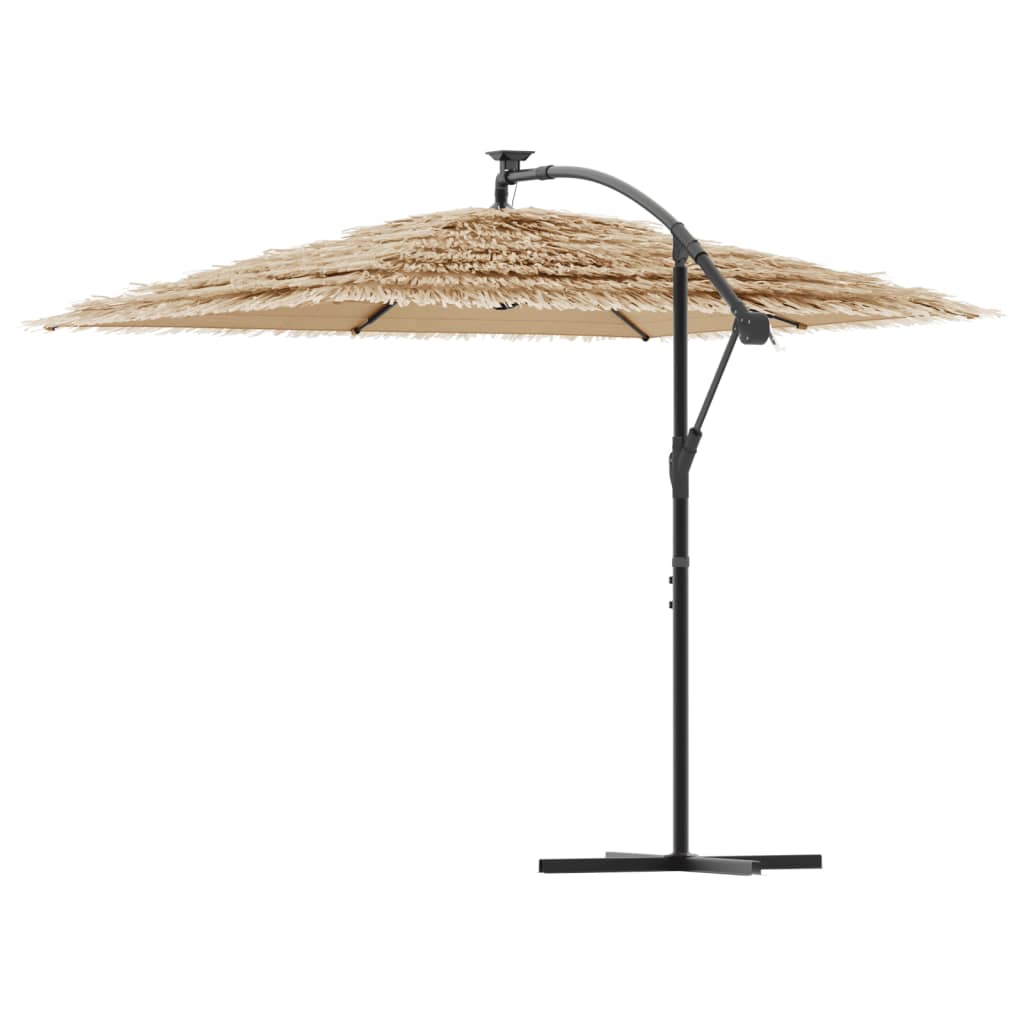 Ombrellone Giardino con Palo in Acciaio Marrone 290x290x238 cm | homemem39