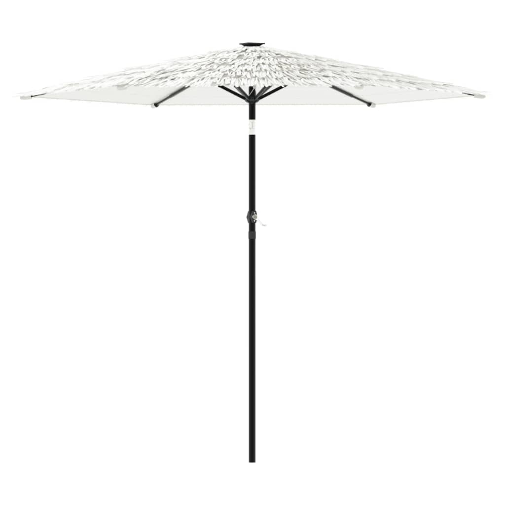 Ombrellone Giardino con Palo in Acciaio Bianco 268x268x226 cm | homemem39