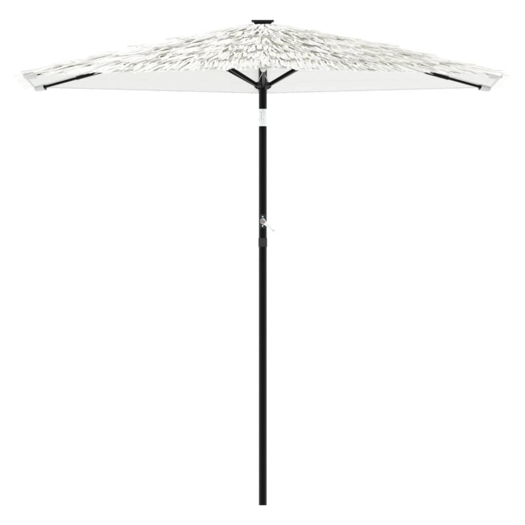 Ombrellone Giardino con Palo in Acciaio Bianco 268x268x226 cm | homemem39