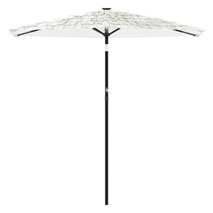 Ombrellone Giardino con Palo in Acciaio Bianco 268x268x226 cm | homemem39