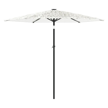 Ombrellone Giardino con Palo in Acciaio Bianco 268x268x226 cm | homemem39