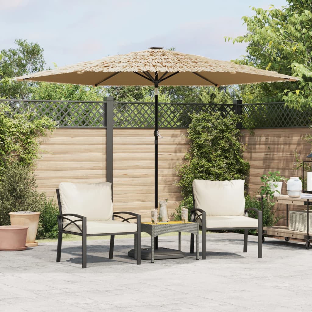 Ombrellone Giardino con Palo in Acciaio Marrone 288x288x225 cm | homemem39