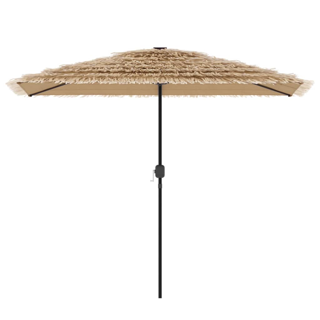 Ombrellone Giardino LED e Palo in Acciaio Marrone 300x200x250cm | homemem39