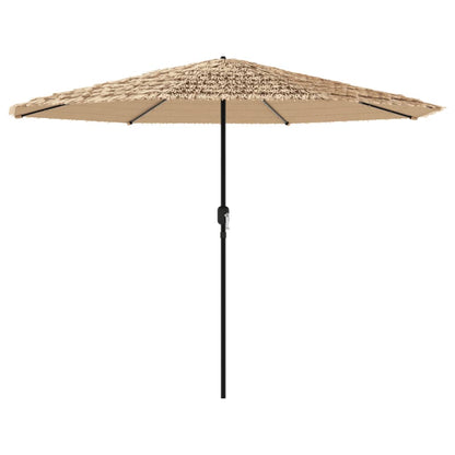 Ombrellone Giardino LED e Palo in Acciaio Marrone 388x388x248cm | homemem39