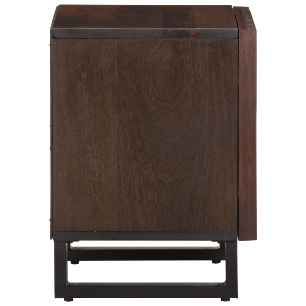 Comodini 2pz 40x34x46 cm in Legno Massello di Mango | homemem39