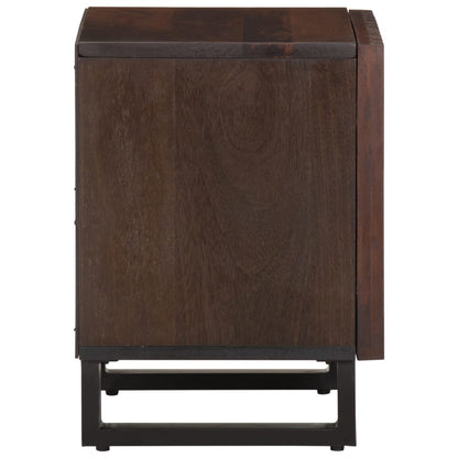 Comodini 2pz 40x34x46 cm in Legno Massello di Mango | homemem39