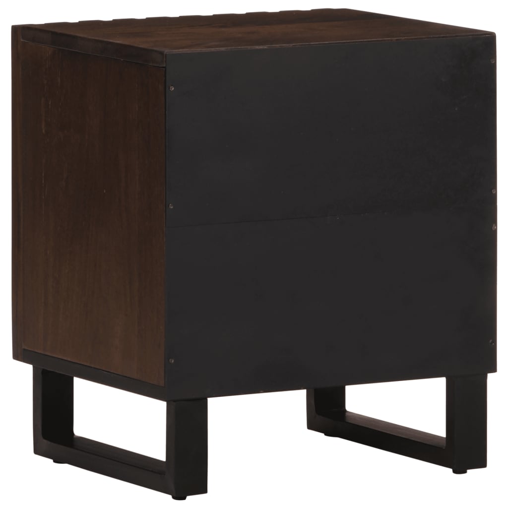 Comodini 2pz 40x34x46 cm in Legno Massello di Mango | homemem39